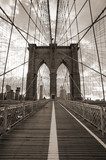 černobílý Brooklynský most.