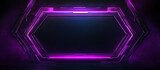 Futuristický neonový geometrický prostor