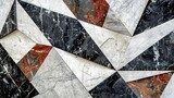 Kontrastní geometrie s texturou kamene