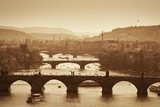 Večerní panoráma historického města