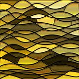 Vektorová abstrakce ve zlatých odstínech
