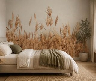 naturalisticky styl rostlinneho motivu fototapety do loznice fototapety demural
