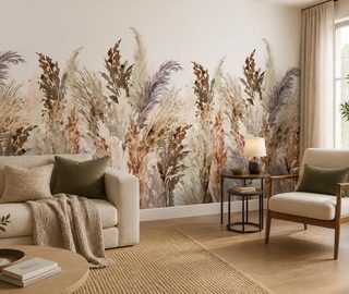 elegantni dekorace pampasovych trav fototapety do obyvaciho pokoje fototapety demural