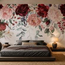 Mekke-svetlo-s-kvetinovym-motivem-fototapety-do-loznice-fototapety-demural