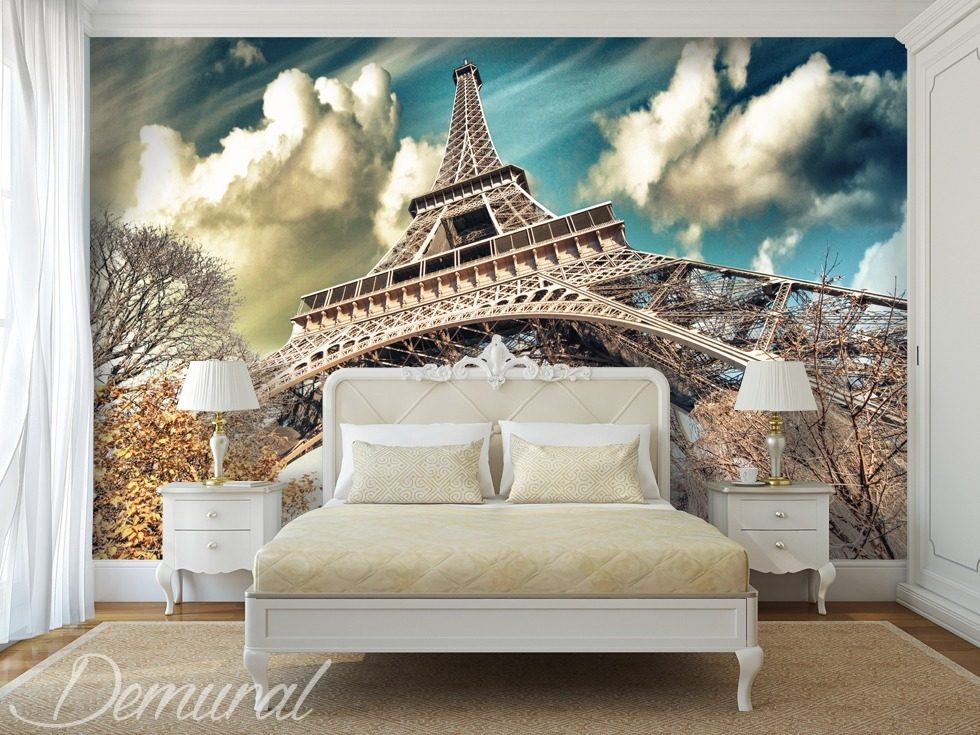 Pod střechou Paříže Fototapety Eiffelova věž Fototapety Demural