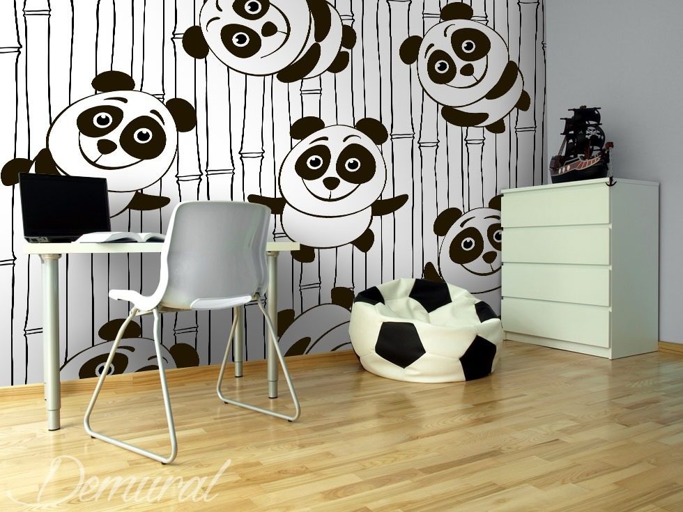 Veselé pandy Orientální Fototapety Demural