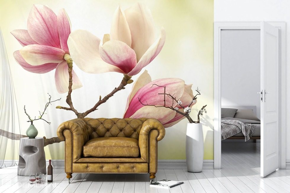 Magnolie - Vyšší stupeň delikátnosti  Fototapety květiny Fototapety Demural